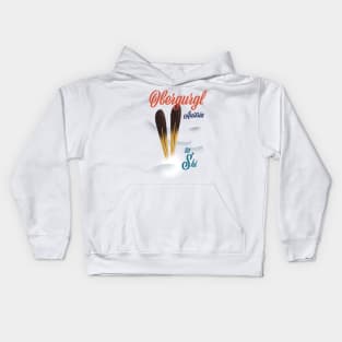 Obergurgl Austrian ski poster Kids Hoodie